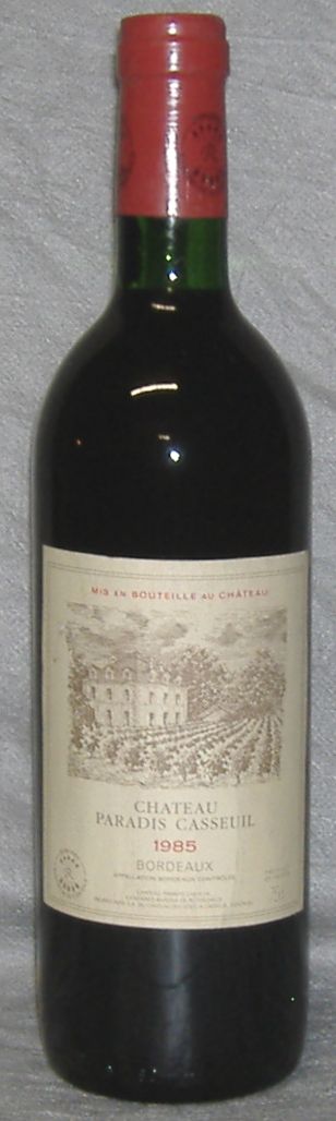 1985, Château Paradis-Casseuil, Bordeaux