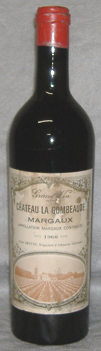 1966, Château La Gombeaude, Margaux