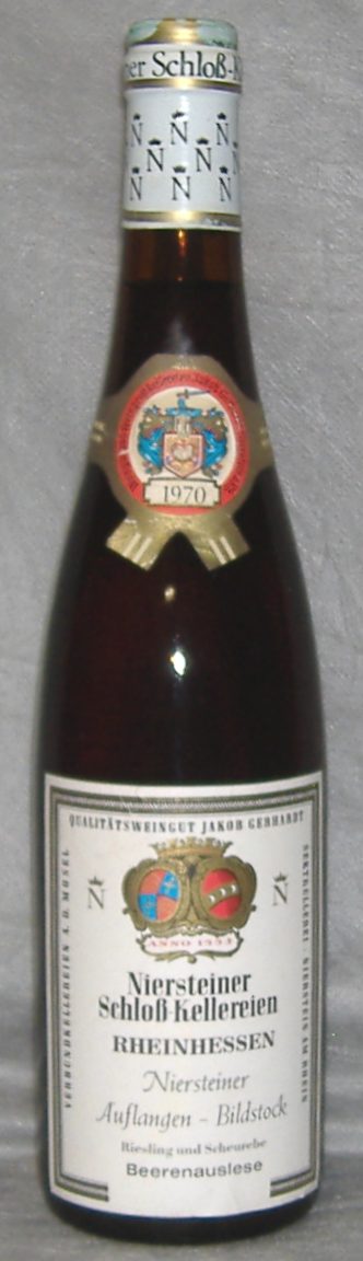 1970, Niersteiner Auflangen-Bildstock, Beerenauslese