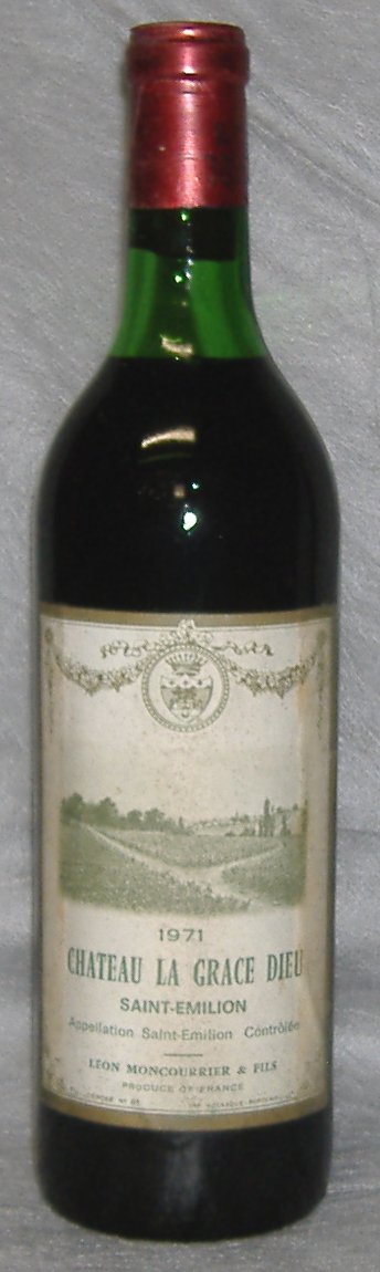 1971, Château La Grâce Dieu, Saint‑Émilion