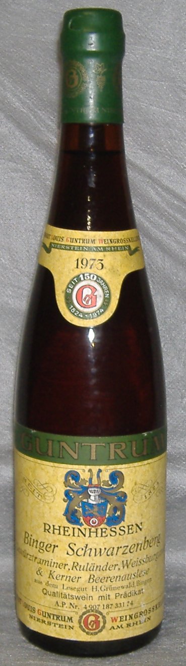 1973, Binger Schwarzenberg, Beerenauslese