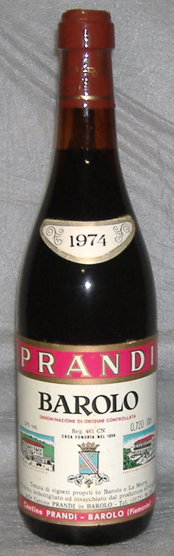 1974, Barolo, Cantine Prandi