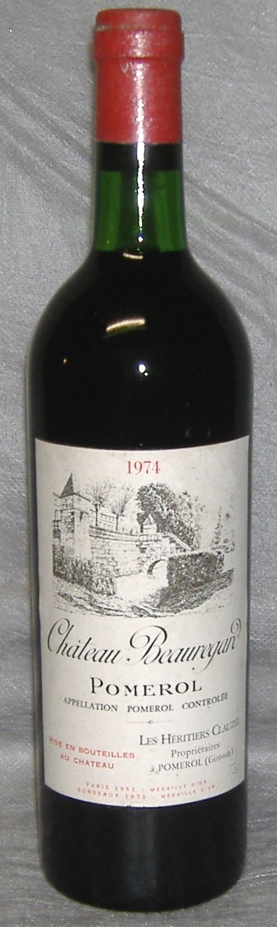 1974, Château Beauregard, Pomerol