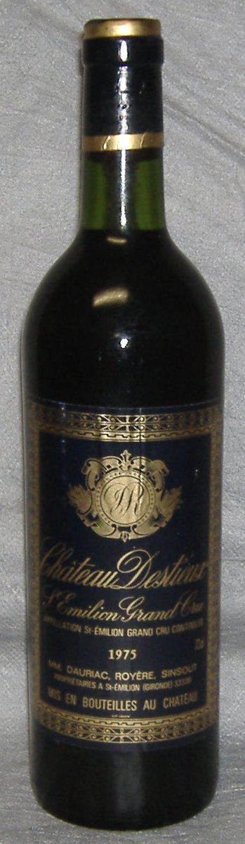 1975, Château Destieux, Grand Cru, Saint‑Émilion