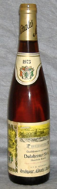 1975, Dalsheimer Steig, Huxelrebe, Auslese, Weingut Schales