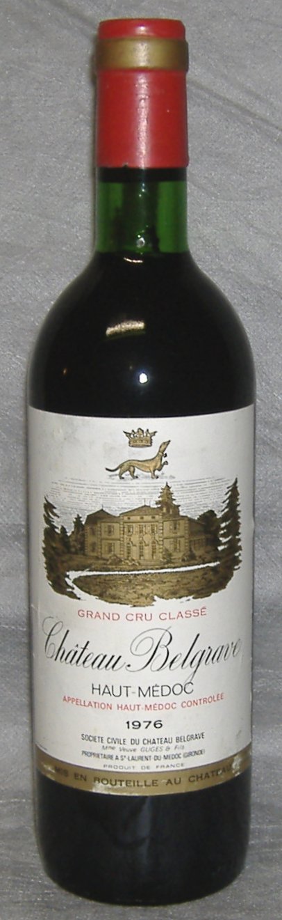 1976, Château Belgrave, Grand&nbsp;Cru&nbsp;Classé
