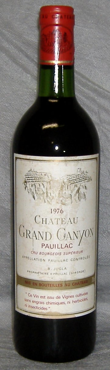 1976, Château Grand Canyon, Pauillac