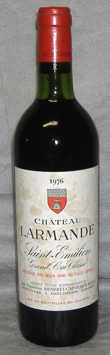 1976, Château Larmande, Grand&nbsp;Cru&nbsp;Classé