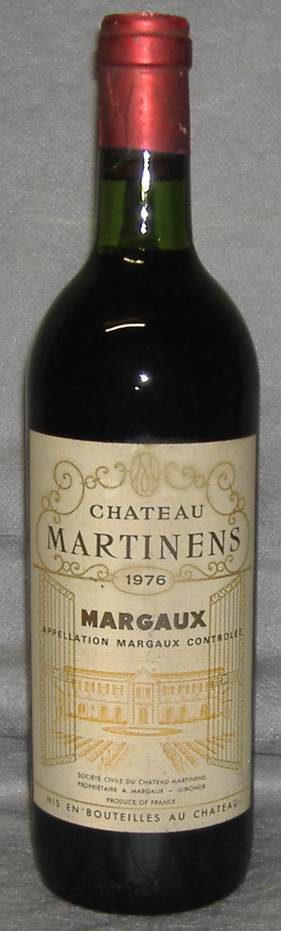 1976, Château Martinens, Margaux