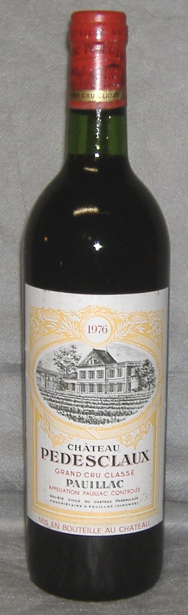 1976, Château Pedesclaux, Grand&nbsp;Cru&nbsp;Classé