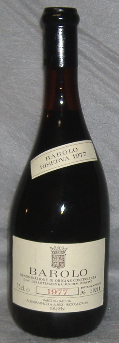 1977, Barolo, Riserva, Albese