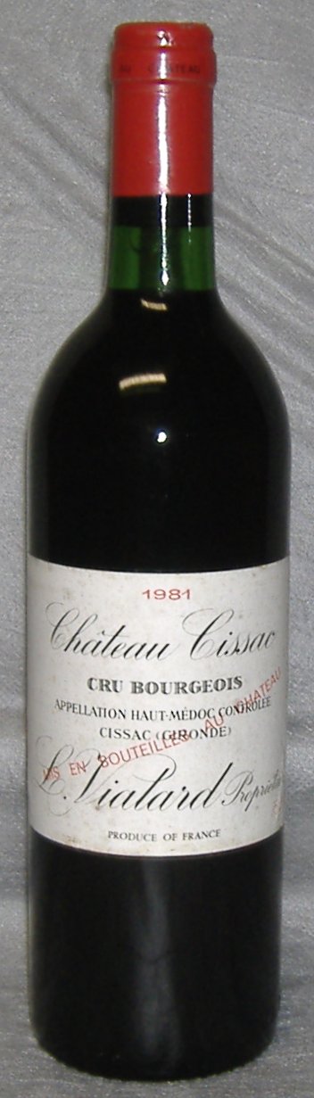 1981, Château Cissac, Haut-Médoc