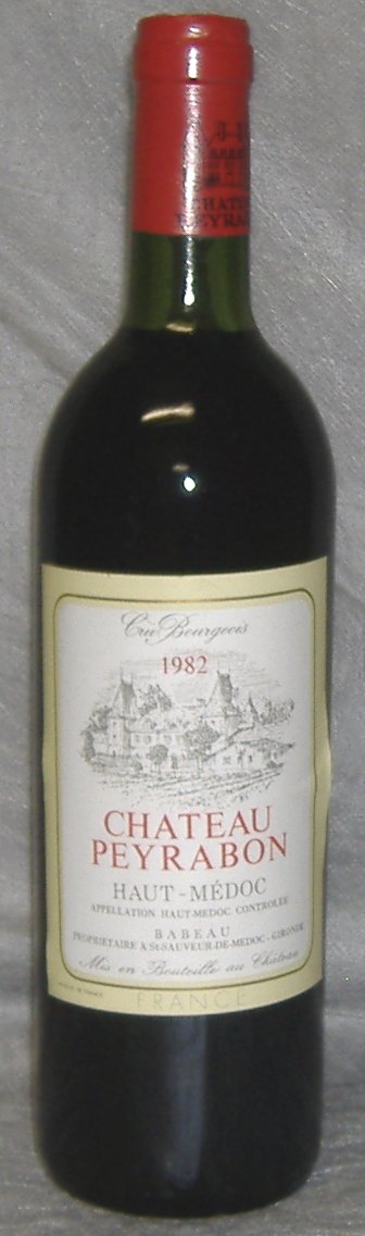1982, Château Peyrabon, Haut-Médoc