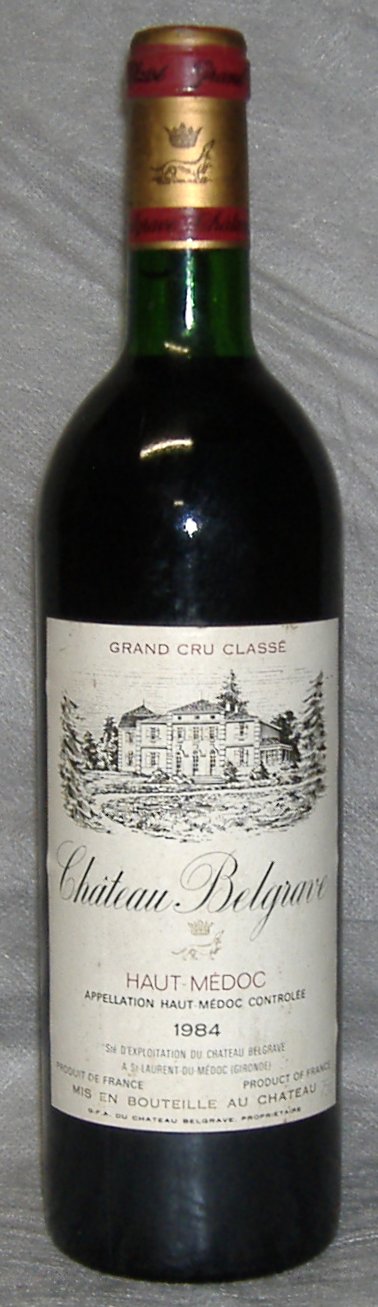 1984, Château Belgrave, 5e Cru Classé