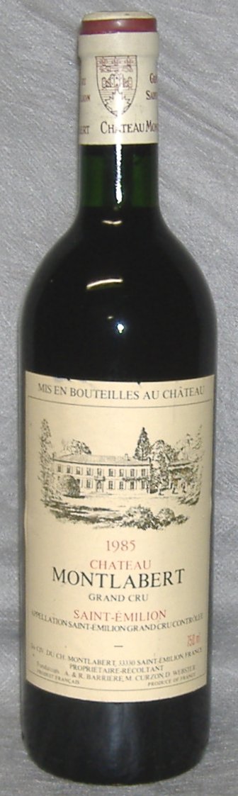 1985, Château Montlabert, Grand Cru, Saint‑Émilion