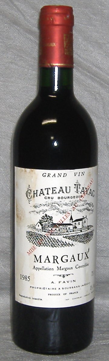 1985, Château Tayac, Margaux