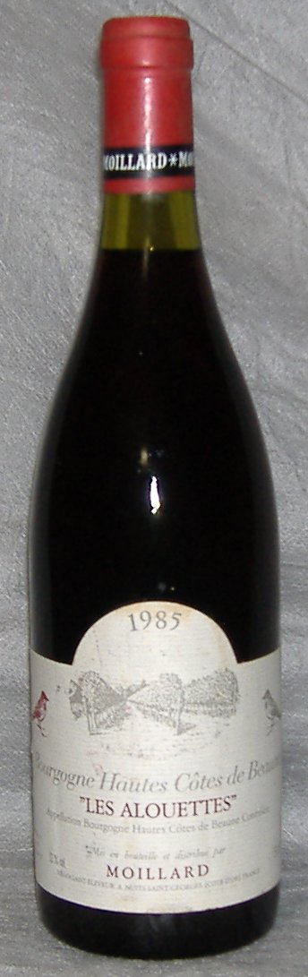 1985, Hautes Côtes de Beaune, Moillard