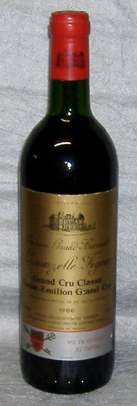 1986, Château Grand Barrail Lamarzelle Figeac, Grand&nbsp;Cru&nbsp;Classé