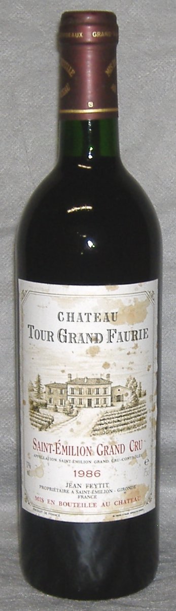 1986, Château Tour Grand Faurie, Grand&nbsp;Cru