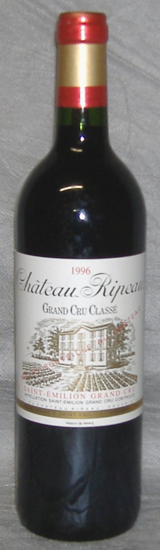 1996, Château Ripeau, Grand&nbsp;Cru&nbsp;Classé
