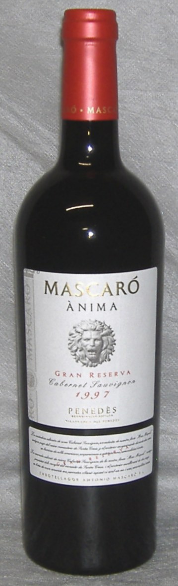 1997, Anima, Gran Reserva, Mascaró