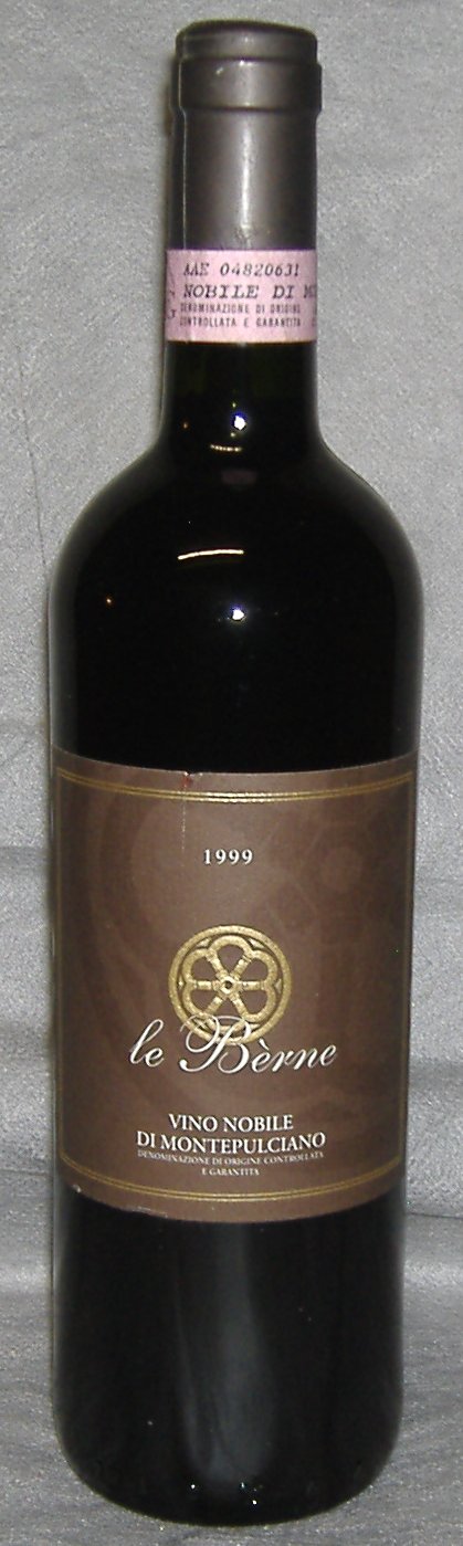 1999, Vino Nobile di Montepulciano, Le&nbsp;Bèrne