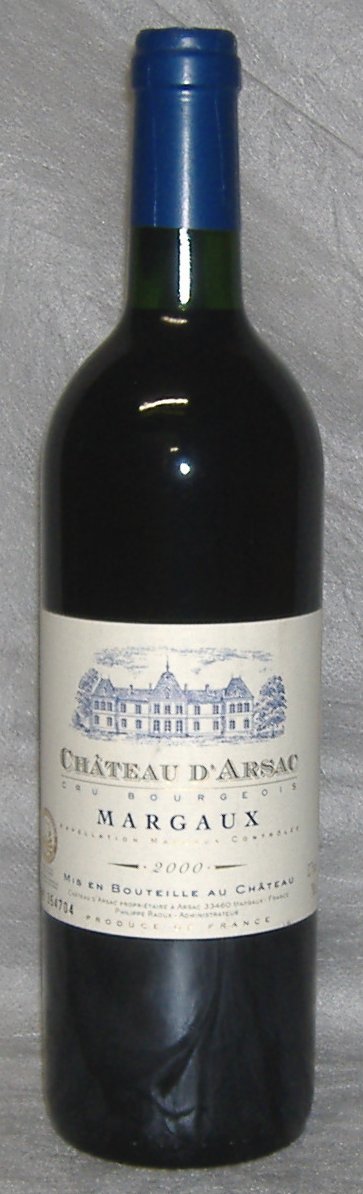 2000, Château d’Arsac, Margaux