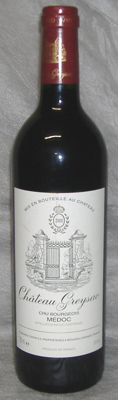 2000, Château Greysac, Médoc