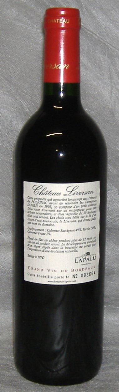 2000, Château Liversan, Haut-Médoc, Foto 2