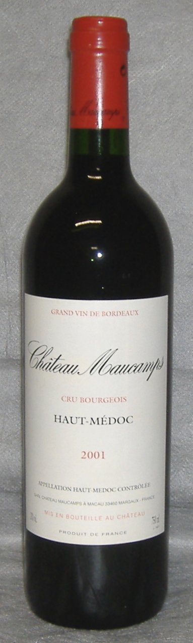 2001, Château Maucamps, Haut‑Médoc