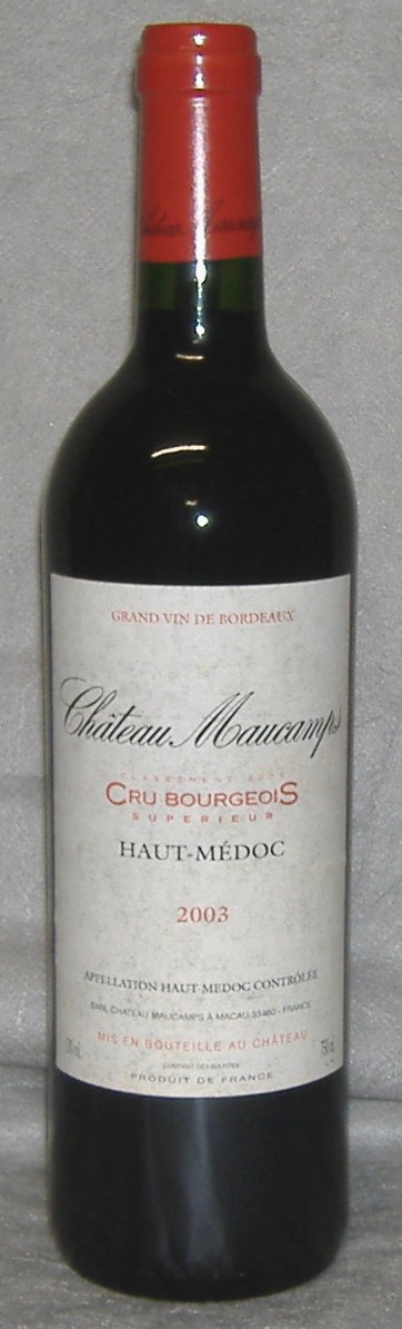 2003, Château Maucamps, Haut‑Médoc