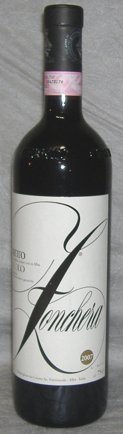 2007, Barolo, Zonchera, Ceretto